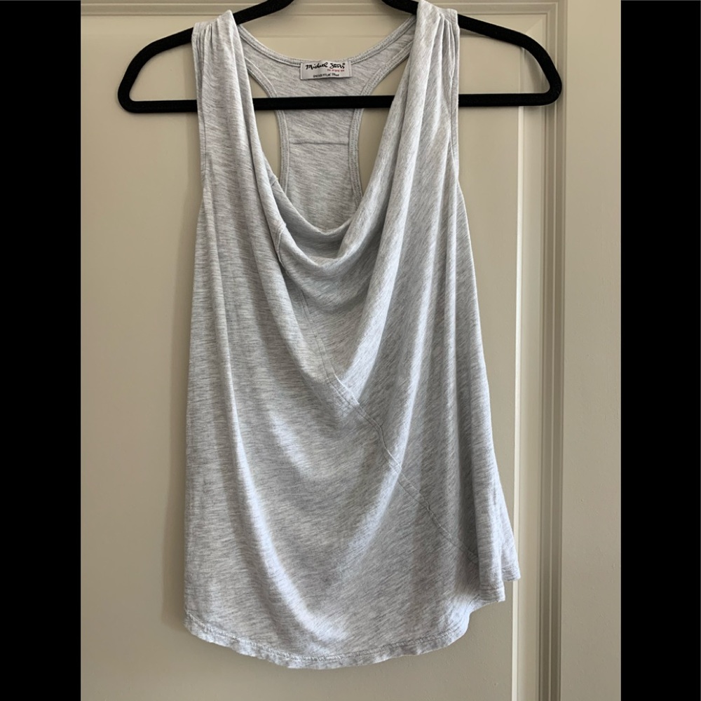 Michael Stars Cowl Neck Grey Tank Top OS